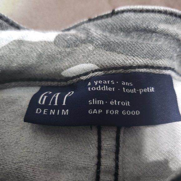 Gap Denim Jeans Black Slim Tough Durable Distressed Look 4T Size Brand New NWOT - Picture 6 of 6